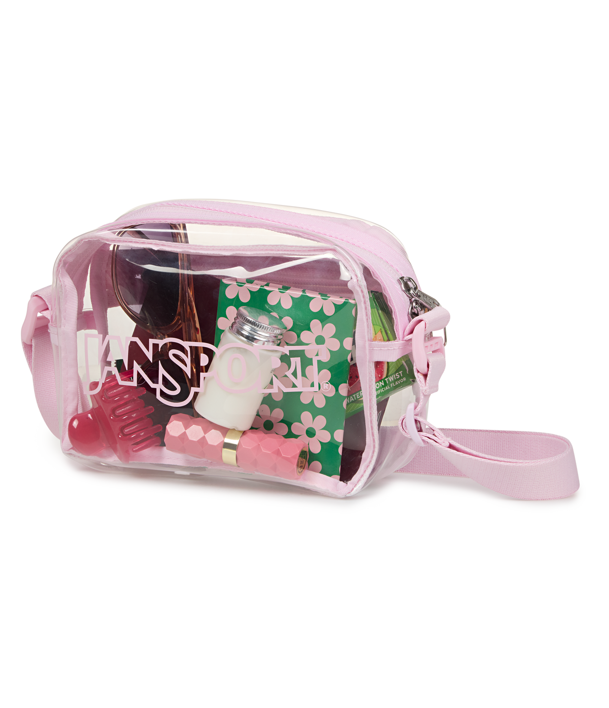 Clear Crossbody - Pink Ice