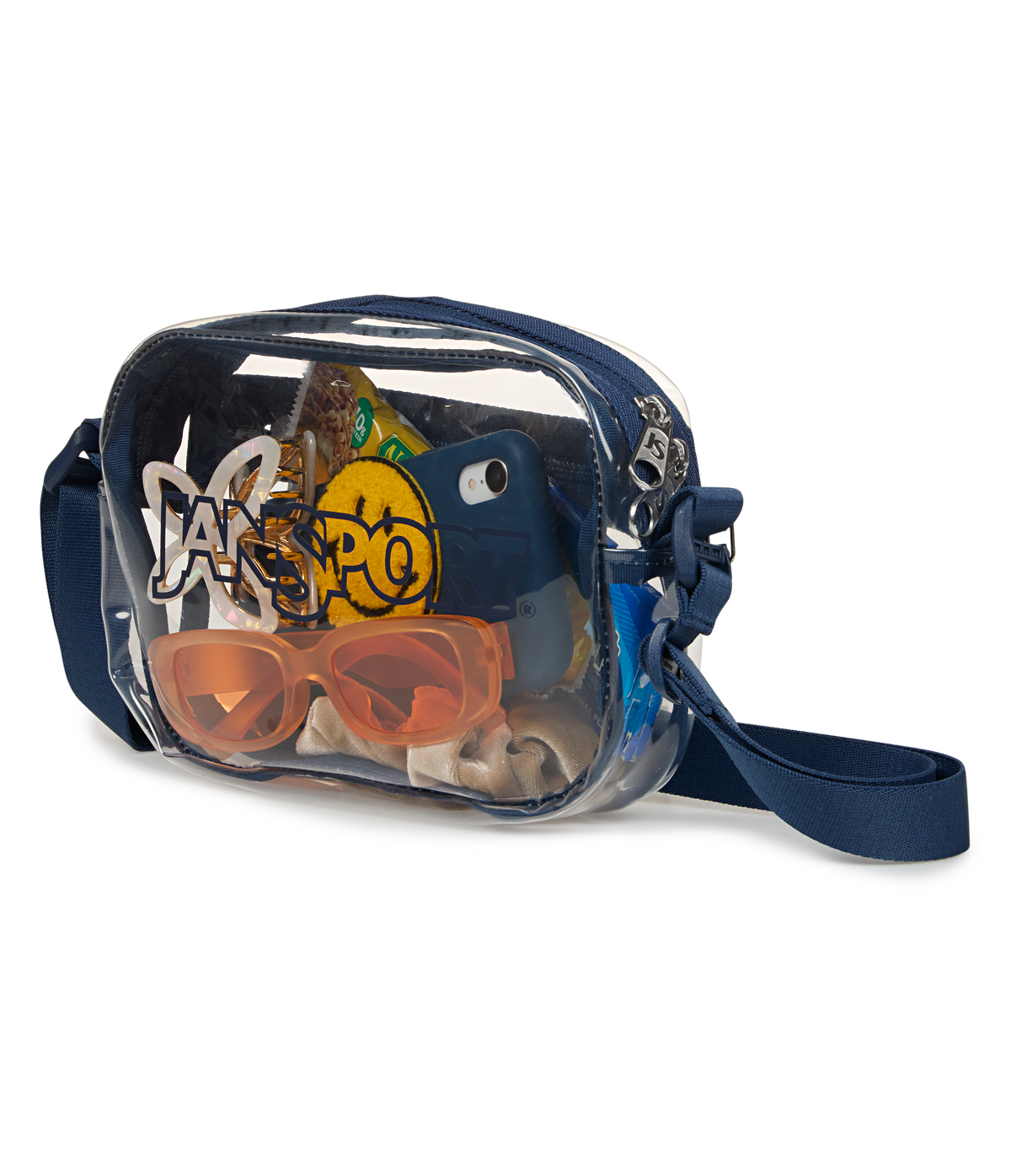 Clear Crossbody - Navy