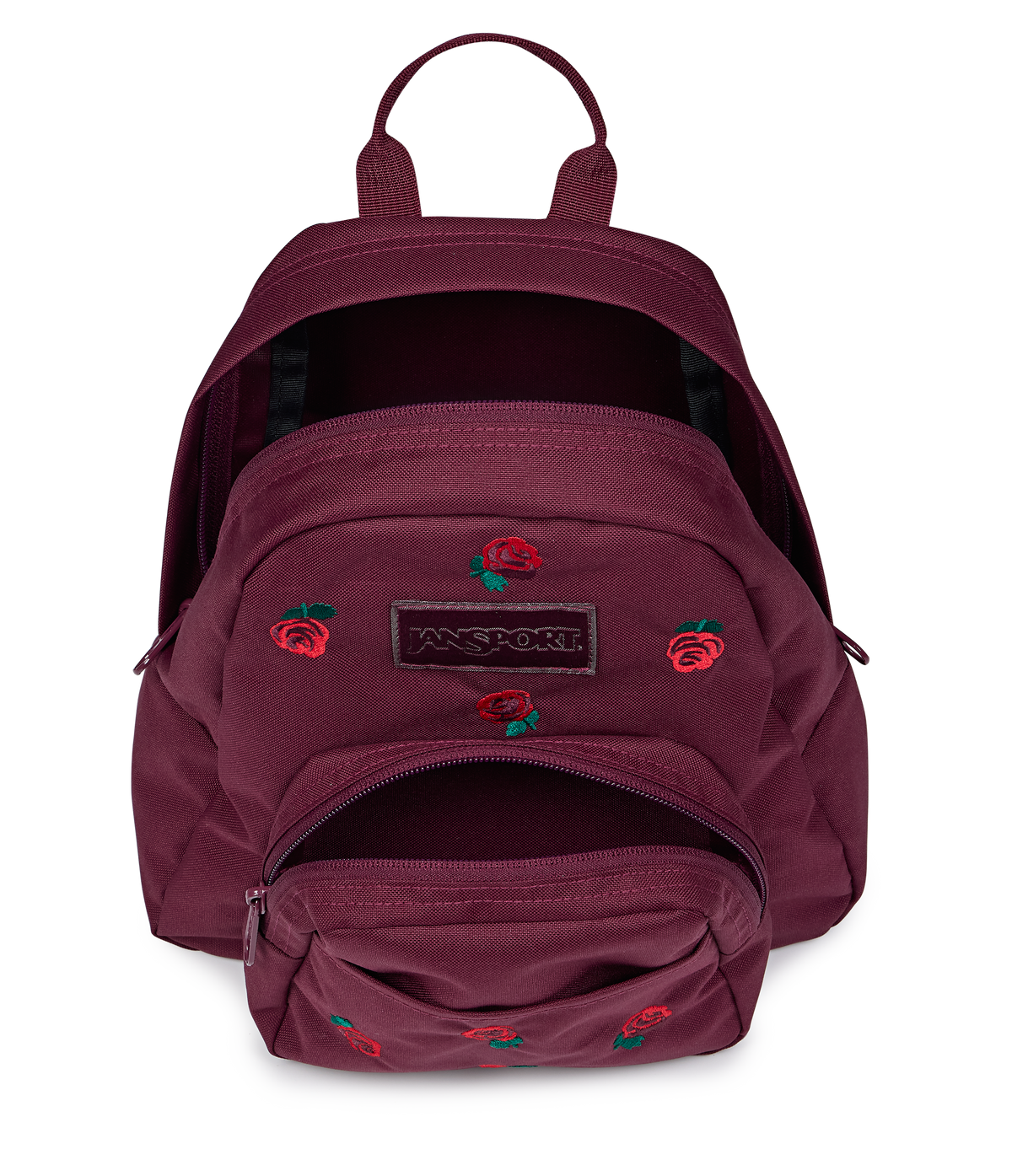 Half Pint FX Mini Backpack - Just A Rose Embroidery Cherry Lacquer