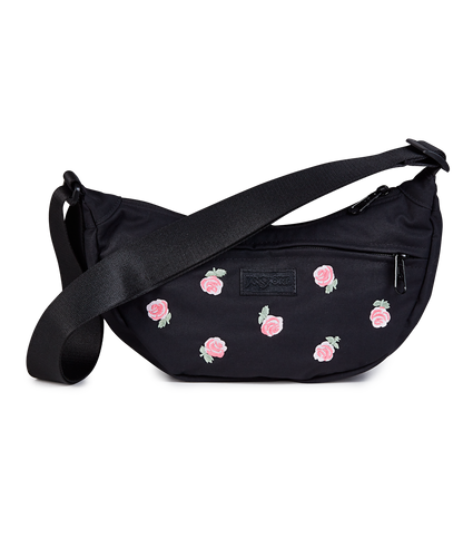 Unphased Crossbody Small FX - Just A Rose Embroidery Black