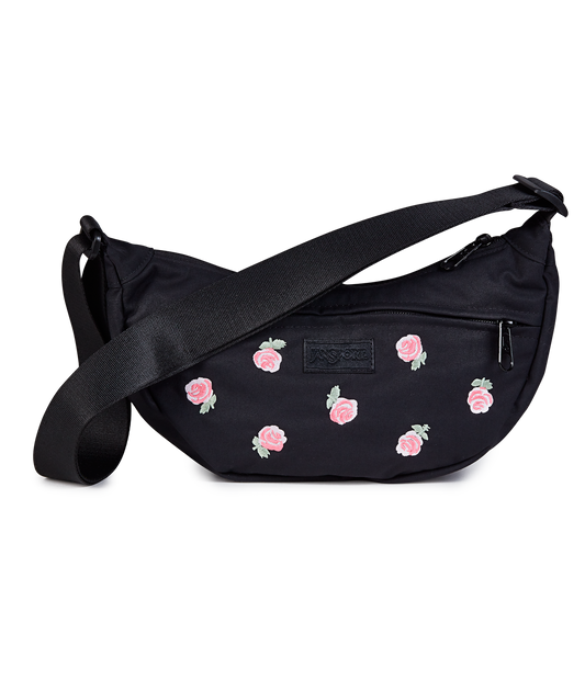 Unphased Crossbody Small FX - Just A Rose Embroidery Black