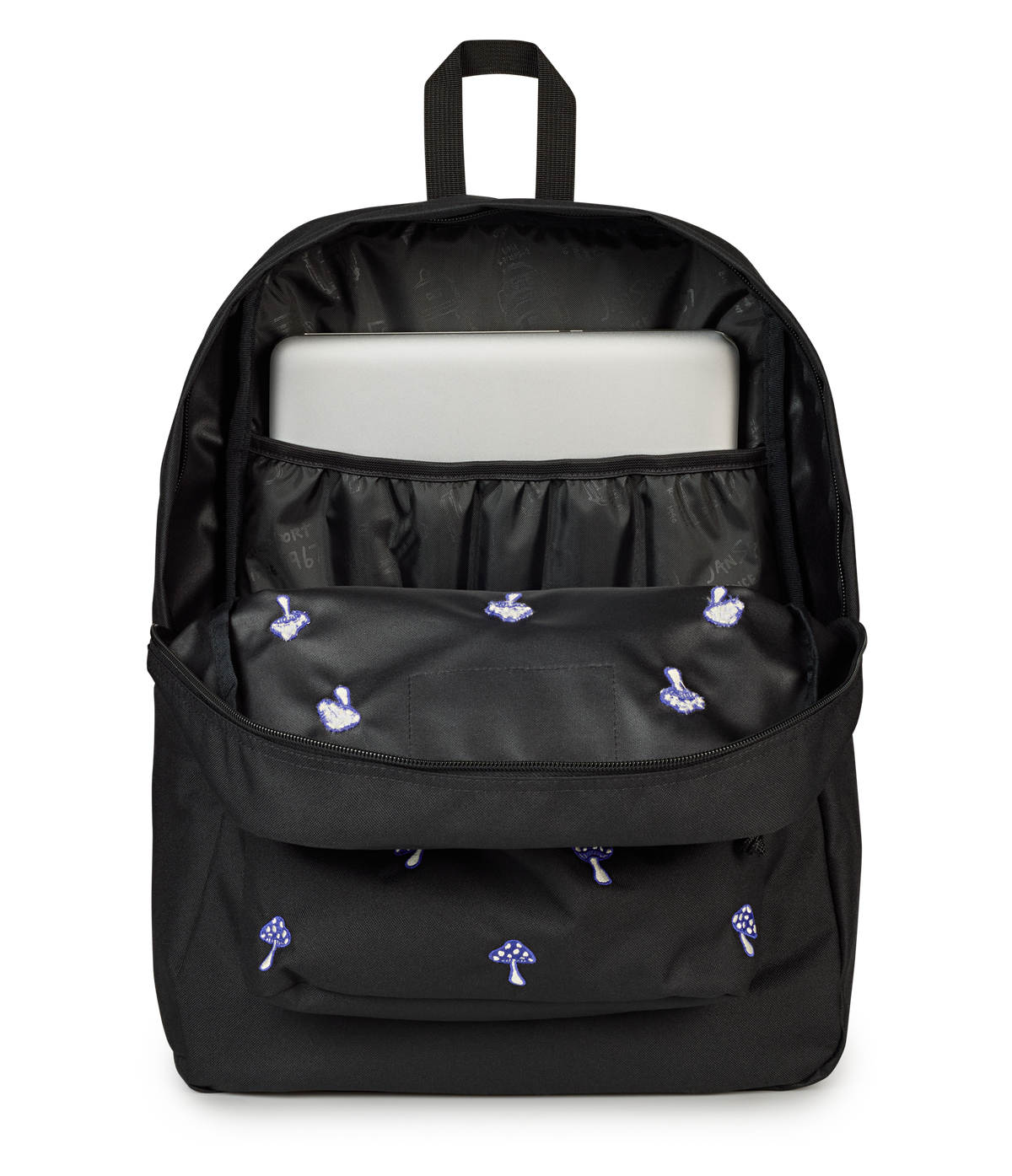 SuperBreak® Plus - Embroidered Shrooms Black