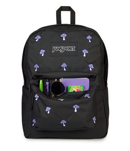 SuperBreak® Plus - Embroidered Shrooms Black