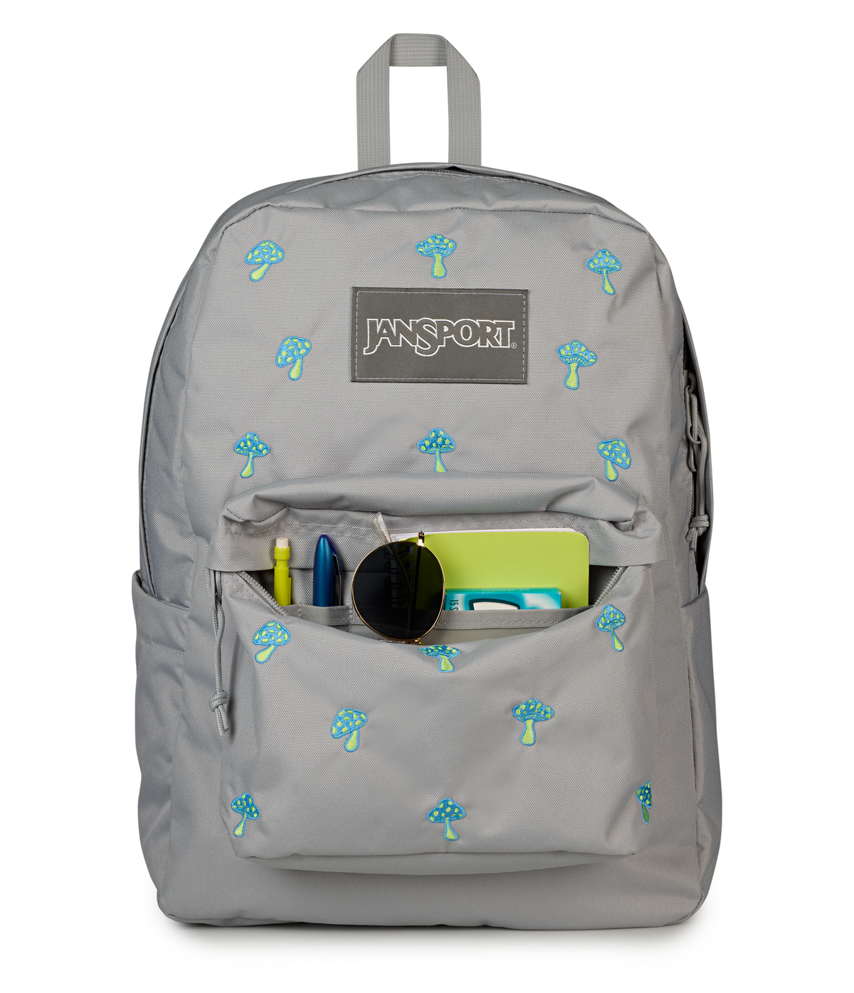 SuperBreak® Plus - Embroidered Shrooms Grey