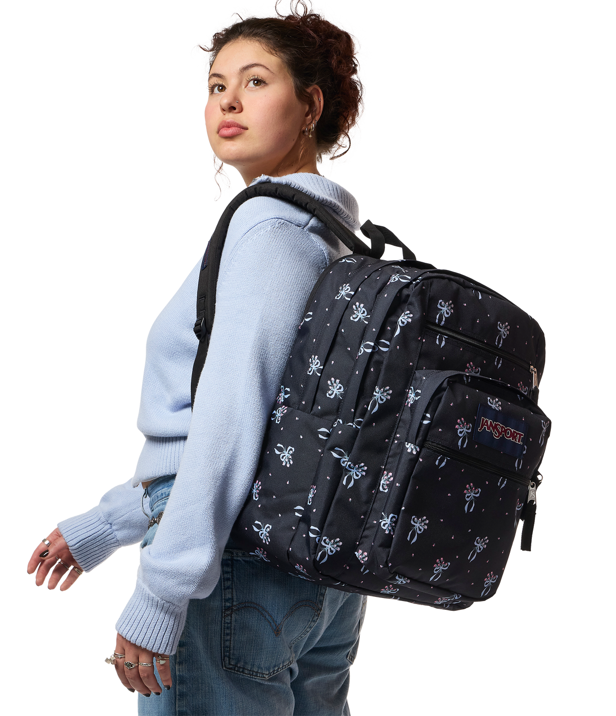 Big Student - Pastel Petals Black