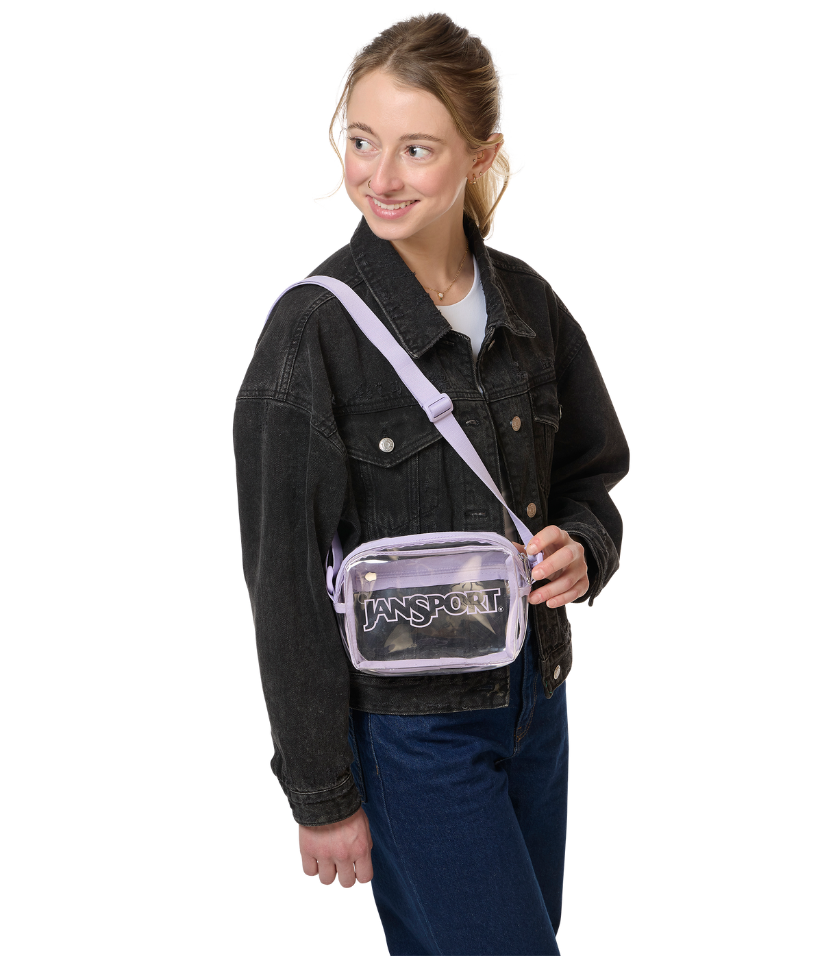 Clear Crossbody - Pastel Lilac