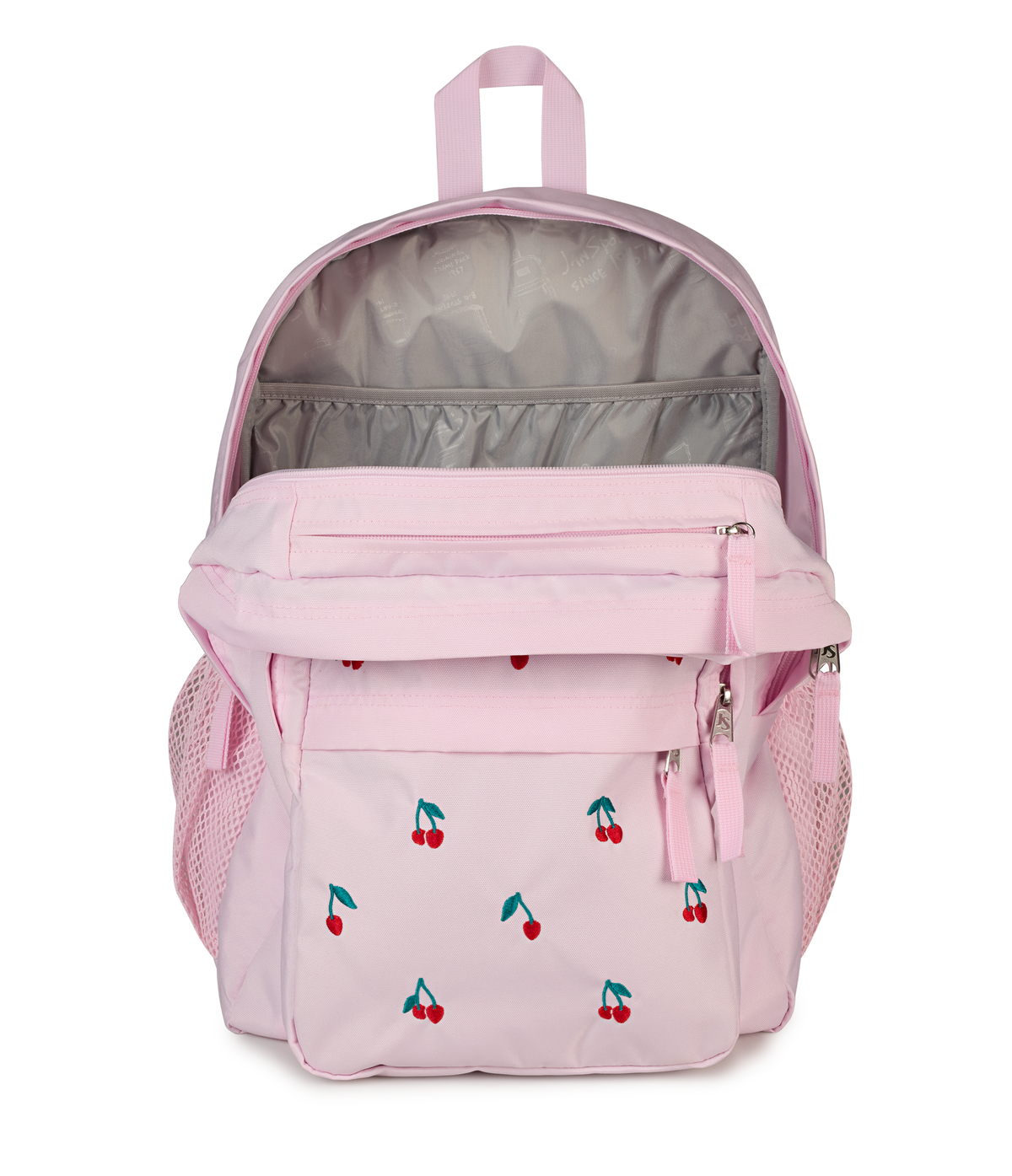 Big Plans - Pink Ice Cherry Embroidery