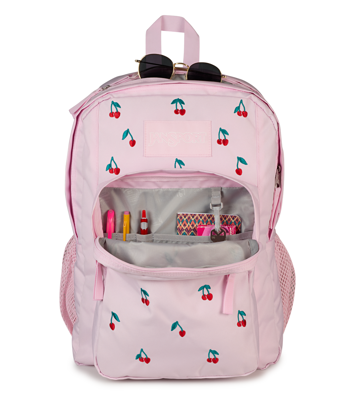 Big Plans - Pink Ice Cherry Embroidery