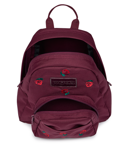 Half Pint FX Mini Backpack - Just A Rose Embroidery Cherry Lacquer